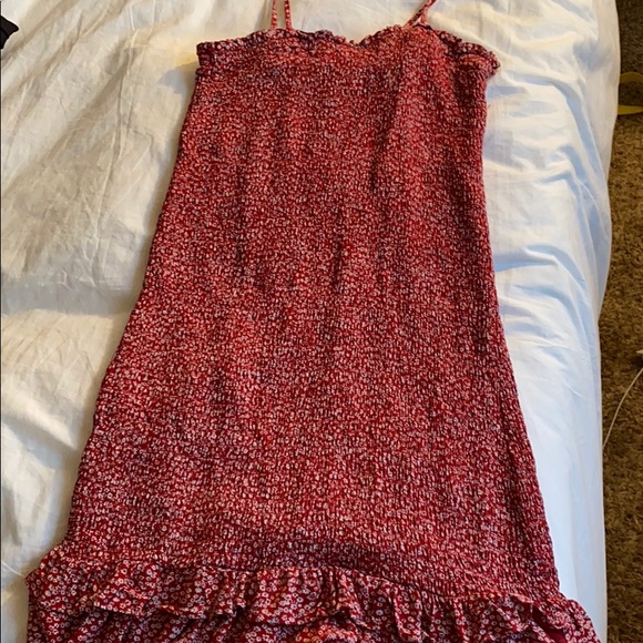 American eagle smocked red/ white dress - Picture 1 of 1